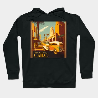 Cairo Egypt Vintage Travel Art Poster Hoodie